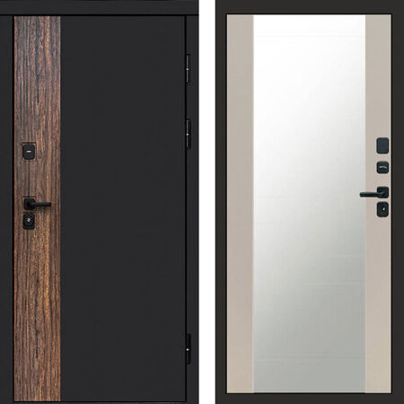 Входная дверь Termo-door Тор Зеркало слоновая кость