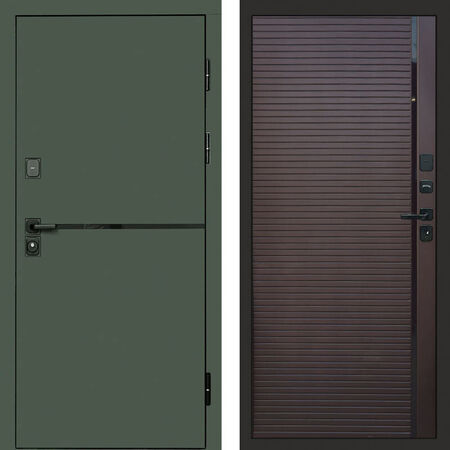 Входная дверь Termo-door Тренд грин Porte шоколад