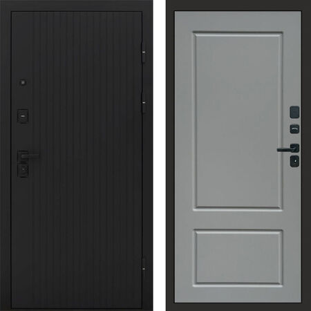 Входная дверь Termo-door Твист black Марсель grey софт