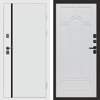 Входная дверь Termo-door White Line Арка белое дерево
