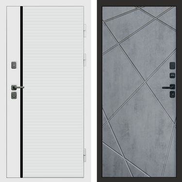 Дверь Termo-door White Line Лучи бетон темный