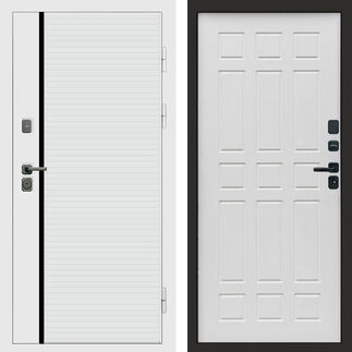 Входная дверь Termo-door White Line Спарта белое дерево