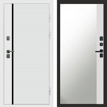 Дверь Termo-door White Line Зеркало фацет белый софт