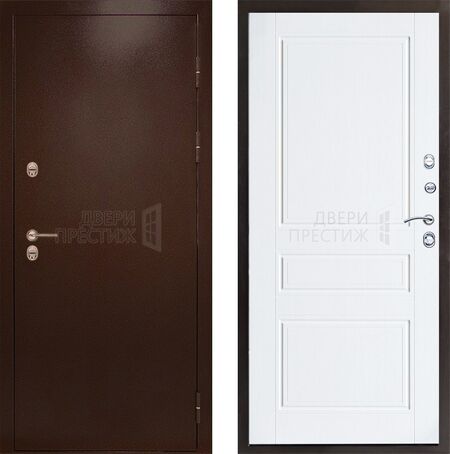 Входная дверь Termo-door Сибирь Антик медный Классика в цвете лиственница с терморазрывом