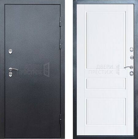 Входная дверь Termo-door Сибирь Серебро антик Классика в цвете лиственница с терморазрывом