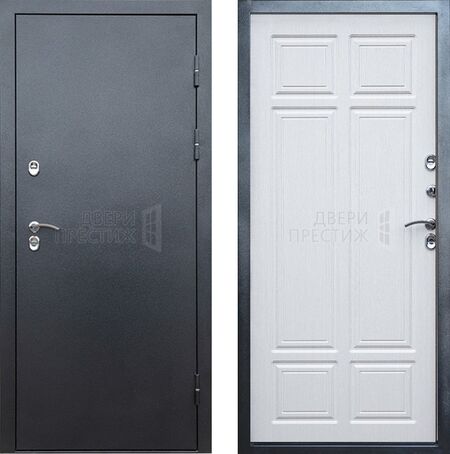 Входная дверь Termo-door Сибирь Серебро антик Премиум в цвете лиственница с терморазрывом