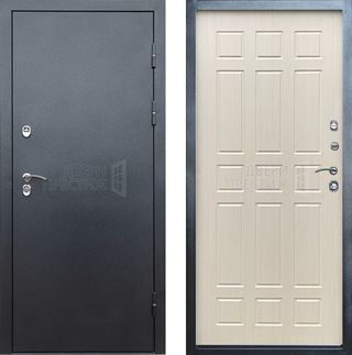 Входная дверь Termo-door Сибирь Серебро антик Спарта в цвете лиственница с терморазрывом