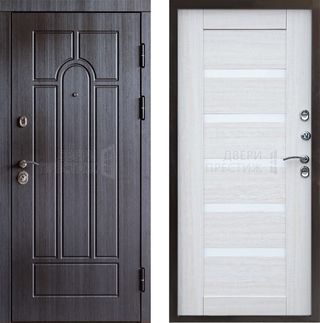Входная дверь Termo-door Модена венге Царга в цвете лиственница