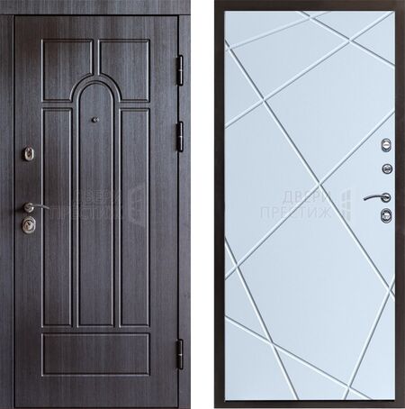 Входная дверь Termo-door Модена венге Лучи в цвете белый