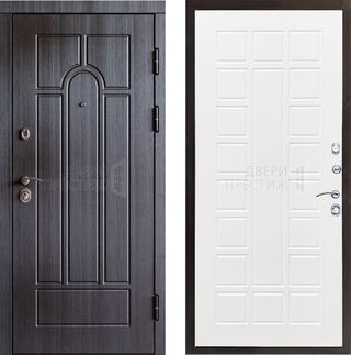 Входная дверь Termo-door Модена венге Престиж в цвете белое дерево