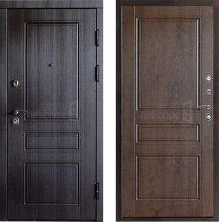 Входная дверь Termo-door Орегон венге Классика в цвете дуб