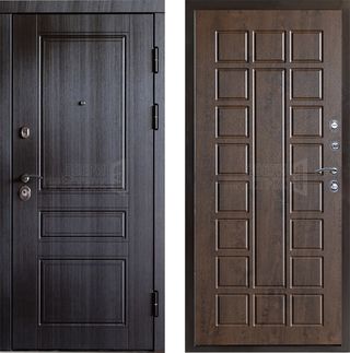 Входная дверь Termo-door Орегон венге Престиж в цвете дуб