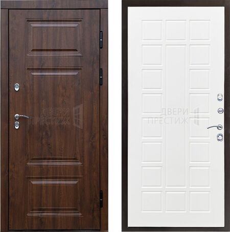 Входная дверь Termo-door Сибирь Термо премиум Престиж в цвете белое дерево
