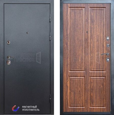 Входная дверь Termo-door Техно графит в цвете Орех стандарт