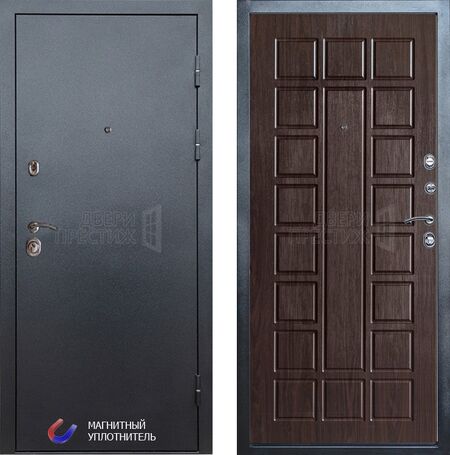 Входная дверь Termo-door Техно графит Престиж в цвете венге