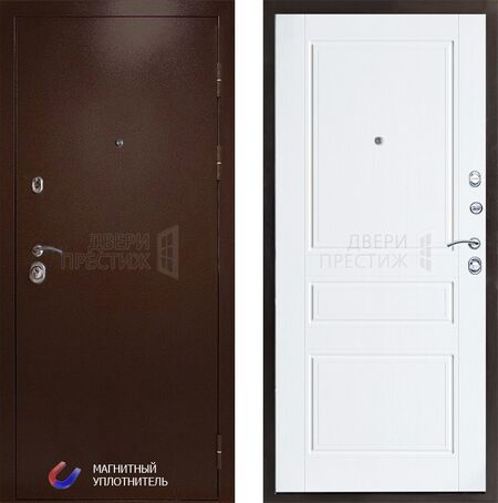 Входная дверь Termo-door Техно медь Классика в цвете лиственница