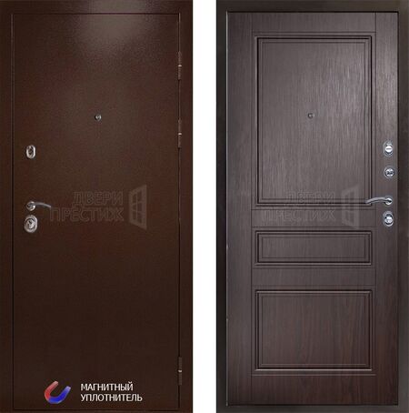 Входная дверь Termo-door Техно медь Классика в цвете венге