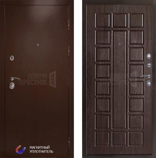 Входная дверь Termo-door Техно медь Престиж в цвете венге