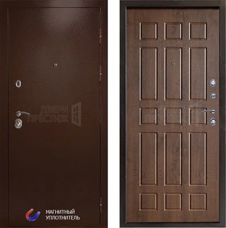Входная дверь Termo-door Техно медь Спарта в цвете дуб