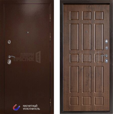 Входная дверь Termo-door Техно медь Спарта в цвете дуб
