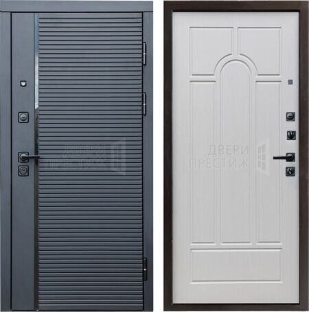 Входная дверь Termo-door Black Line Арка в цвете Лиственница