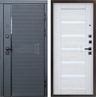Входная дверь Termo-door Black Line Царга в цвете Лиственница