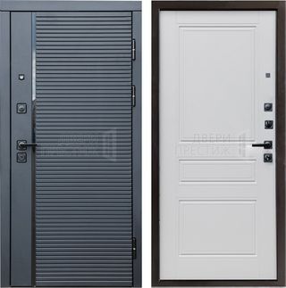 Входная дверь Termo-door Black Line Классика в цвете Белый матовый