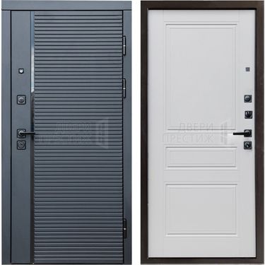 Дверь Termo-door Black Line Классика в цвете Белый матовый