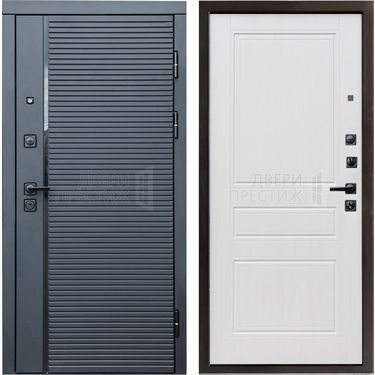 Дверь Termo-door Black Line Классика в цвете Белое дерево