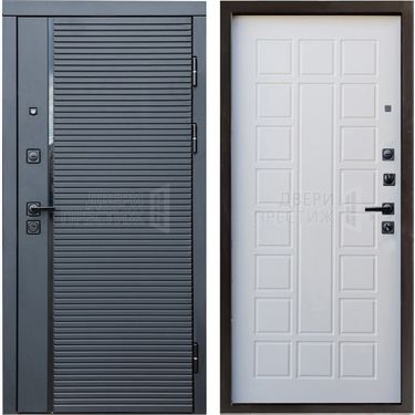 Дверь Termo-door Black Line Престиж в цвете Белое дерево