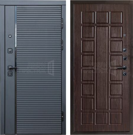 Входная дверь Termo-door Black Line Престиж в цвете Венге