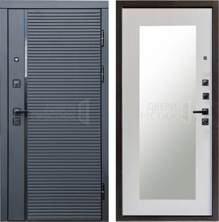 Входная дверь Termo-door Black Line Зеркало триумф в цвете Лиственница
