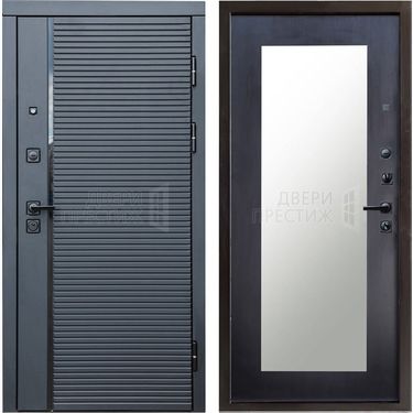 Дверь Termo-door Black Line Зеркало триумф в цвете Венге
