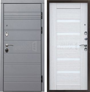 Входная дверь Termo-door Grey Line Царга в цвете Лиственница