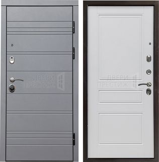 Входная дверь Termo-door Grey Line Классика в цвете Белый матовый