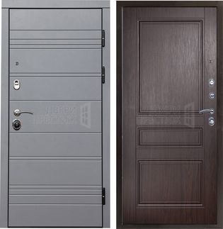 Входная дверь Termo-door Grey Line Классика в цвете Венге