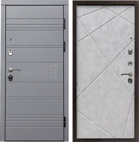 Входная дверь Termo-door Grey Line Лучи в цвете Бетон светлый