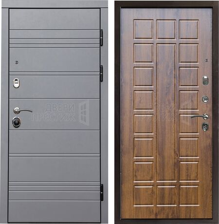 Входная дверь Termo-door Grey Line Престиж в цвете Дуб