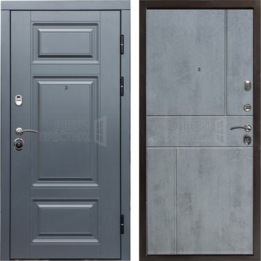 Дверь Termo-door Премиум Grey Горизонт в цвете Бетон темный