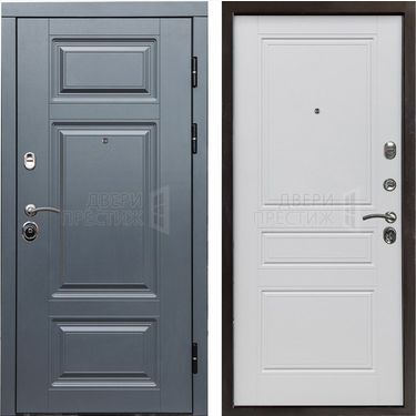 Дверь Termo-door Премиум Grey Классика в цвете Белый матовый