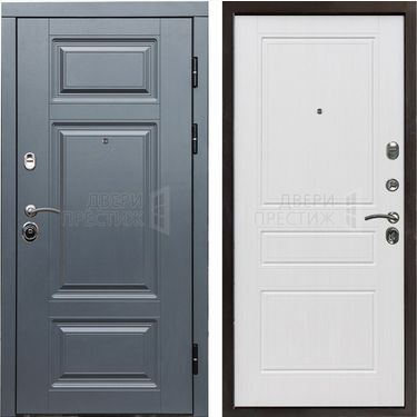 Дверь Termo-door Премиум Grey Классика в цвете Белое дерево