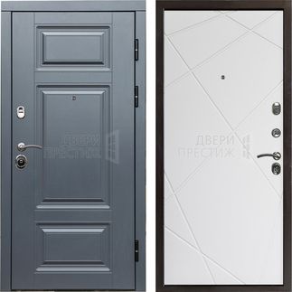 Входная дверь Termo-door Премиум Grey Лучи в цвете Белый