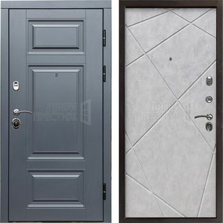 Входная дверь Termo-door Премиум Grey Лучи в цвете Бетон светлый