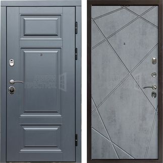 Входная дверь Termo-door Премиум Grey Лучи в цвете Бетон темный