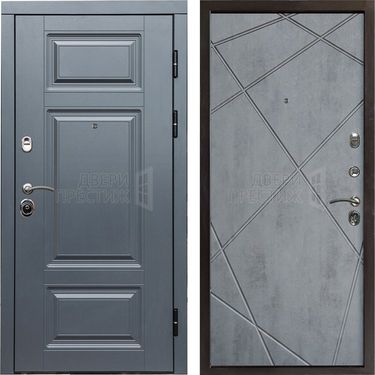 Дверь Termo-door Премиум Grey Лучи в цвете Бетон темный