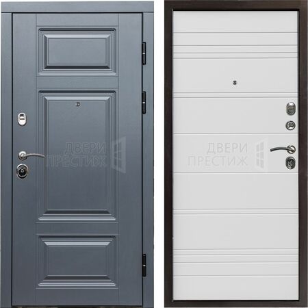 Входная дверь Termo-door Премиум Grey White line