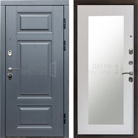 Входная дверь Termo-door Премиум Grey Зеркало триумф в цвете Лиственница