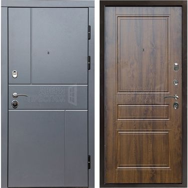 Дверь Termo-door Вертикаль Grey Классика в цвете Дуб