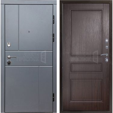 Дверь Termo-door Вертикаль Grey Классика в цвете Венге
