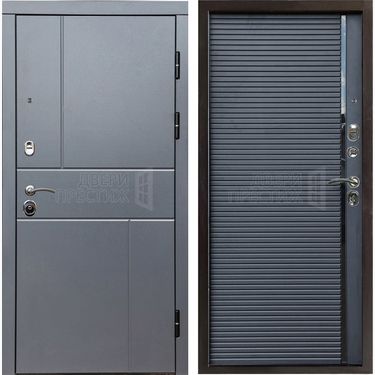 Дверь Termo-door Вертикаль Grey porte black